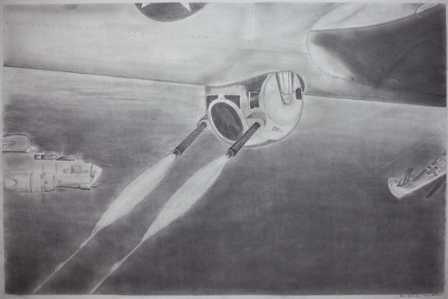 Ball turret — A3 (42×30cm, 17×12") Print only