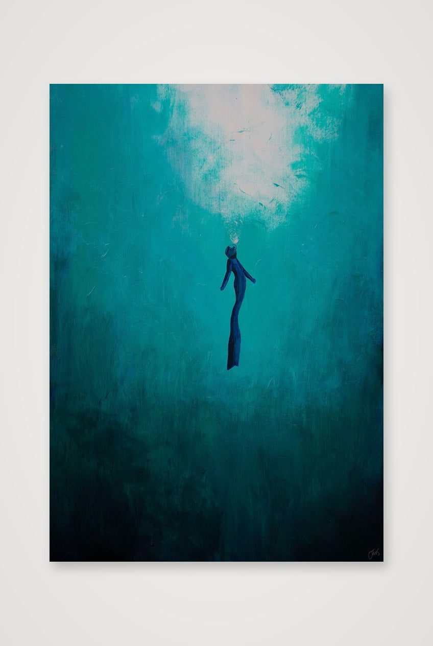Freediver — 70×100cm, 28×39" Print only