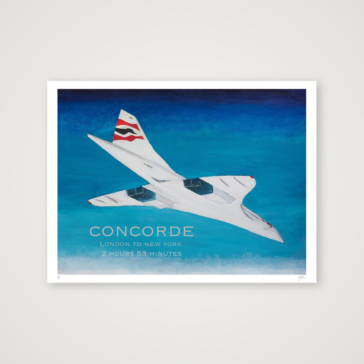 Concorde London New York — 80×60cm, 31×24" Print only