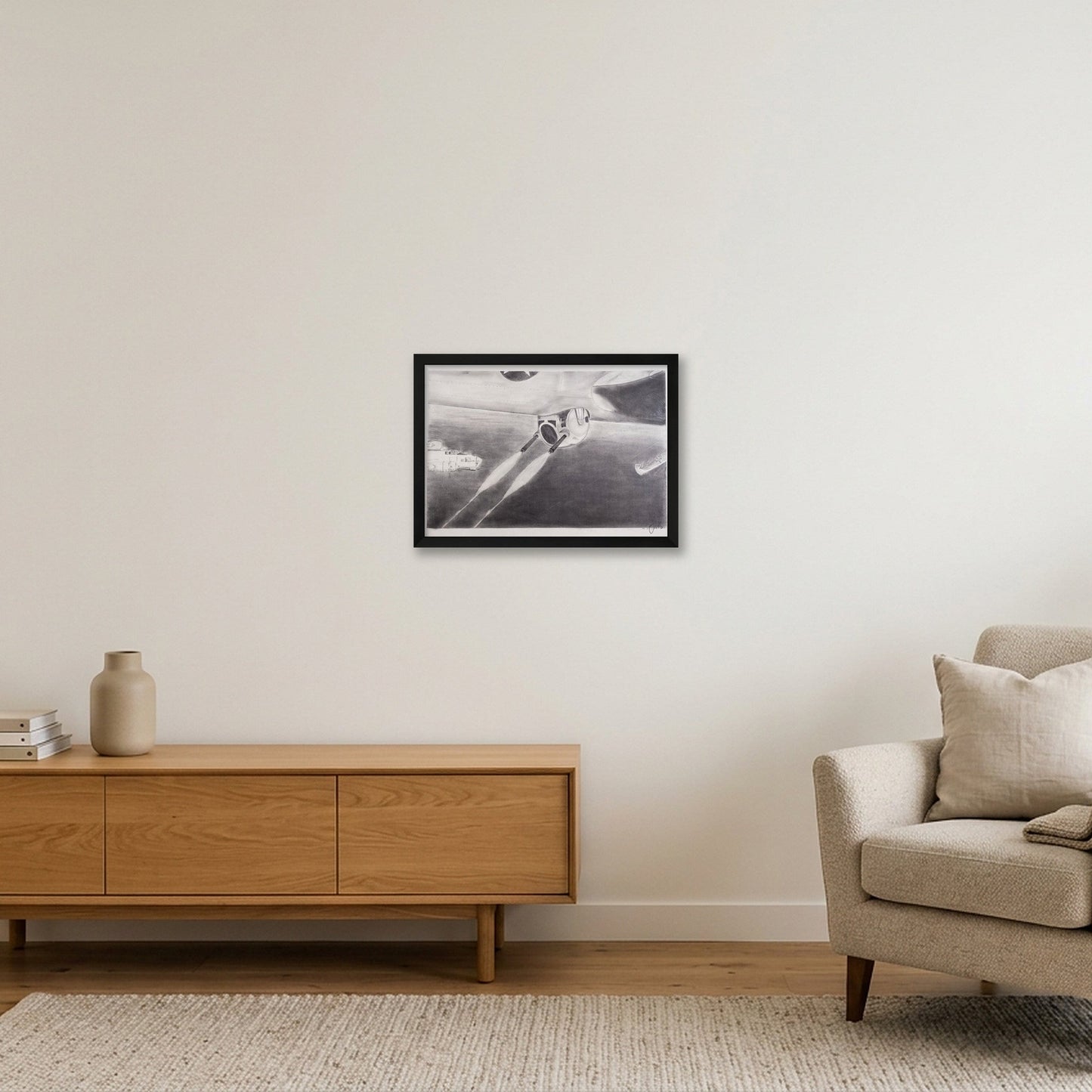 Ball turret — A3 (42×30cm, 17×12") Black Frame