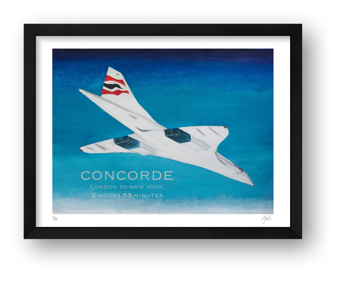 Concorde London New York — framed