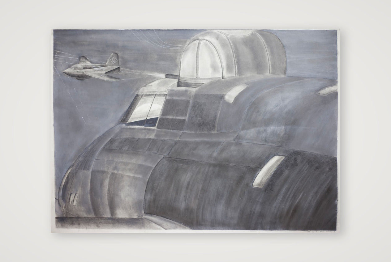 USAAF B17 Contact with a Luftwaffe Komet Rocket - FULL SIZE — A4 (30×21cm, 12×8") Print only