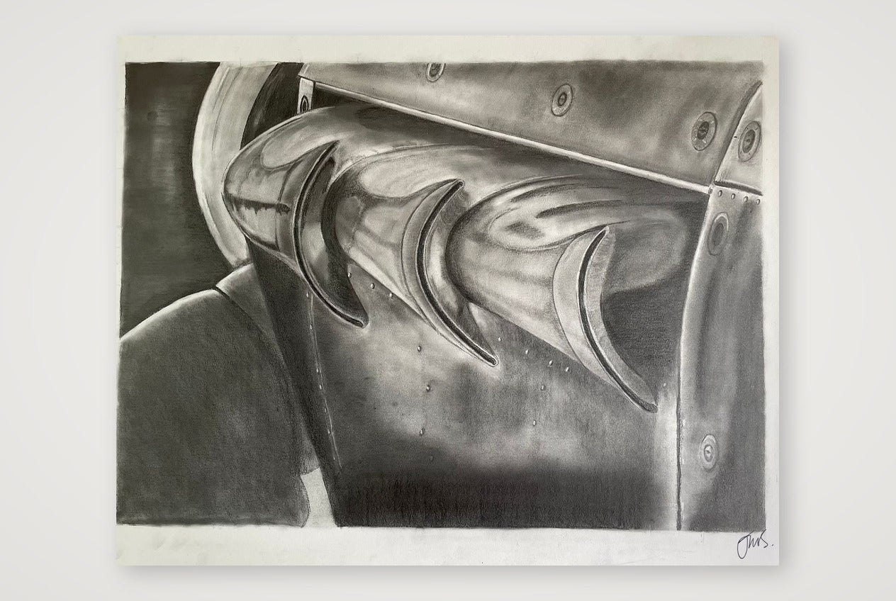 Hawker Hurricane Rolls Royce Exhausts — 50×40cm, 20×16" Print only