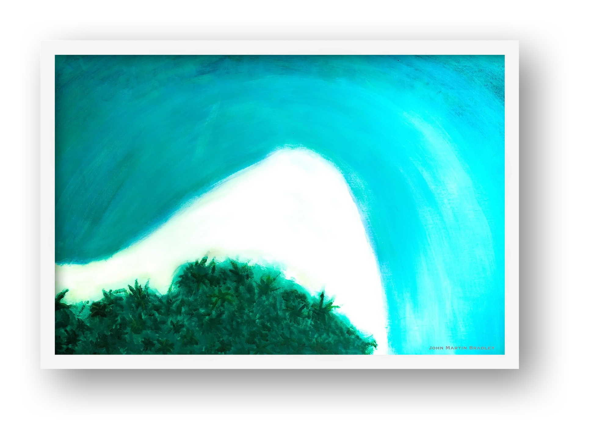 Tropical Seascape No.1 — framed