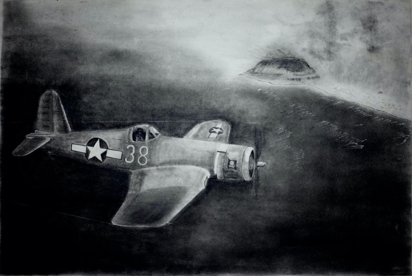 F4U Corsair Over Iwo Jima