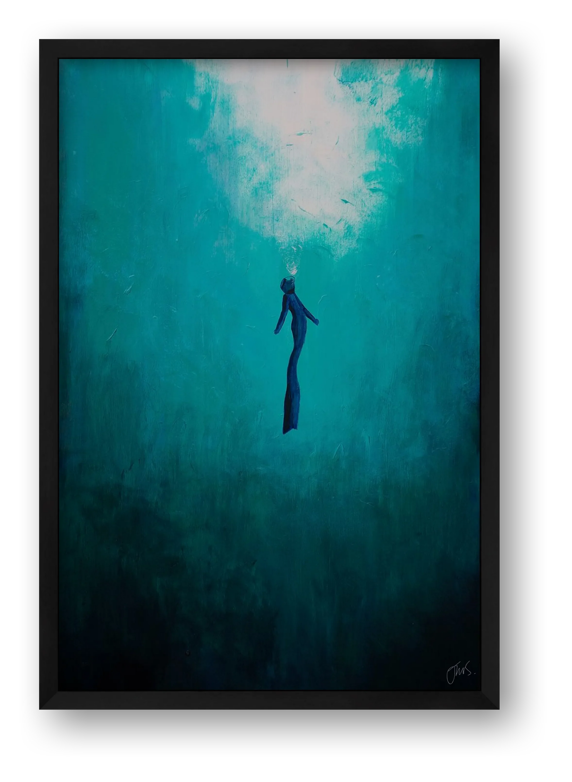 Freediver — framed