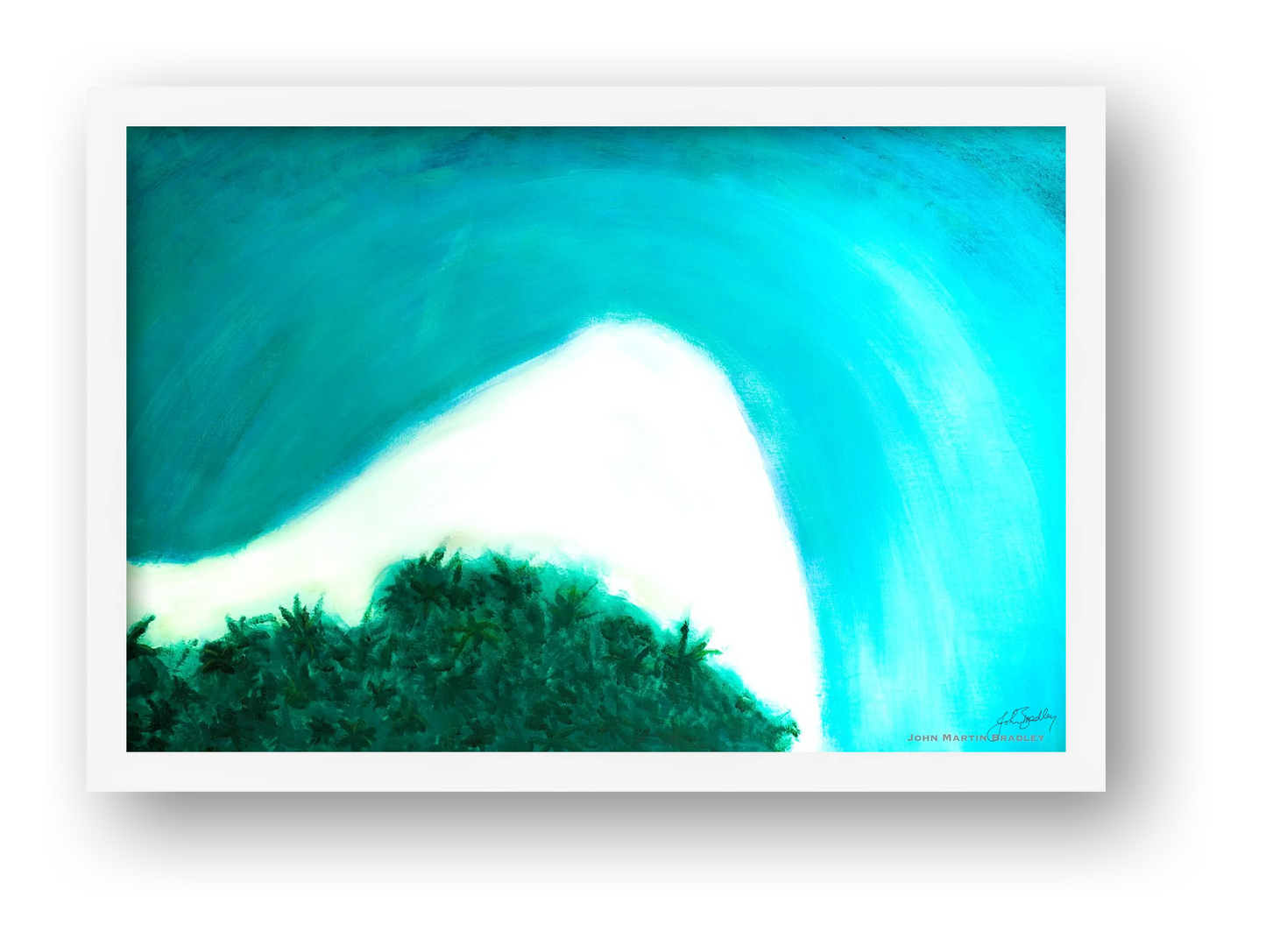 Tropical Seascape No.1 — framed