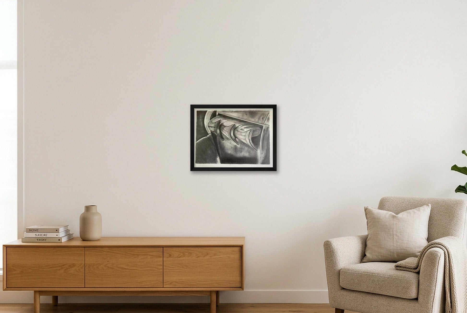 Hawker Hurricane Rolls Royce Exhausts — 40×30cm, 16×12" Black Frame