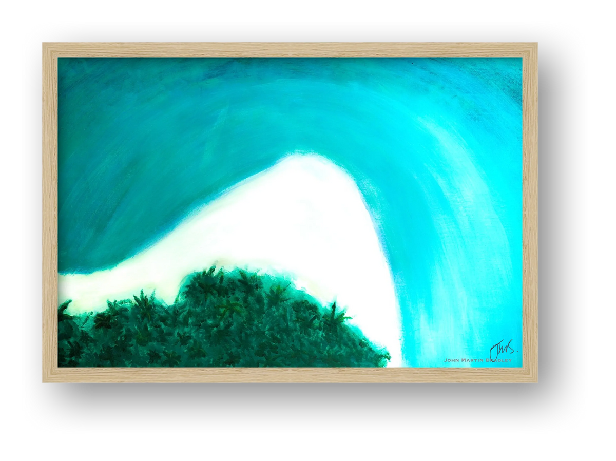 Tropical Seascape No.1 — framed