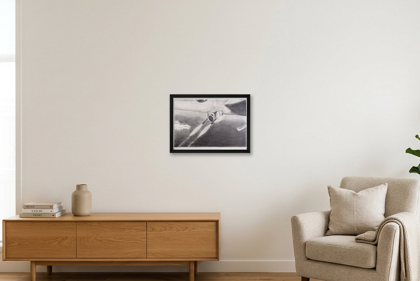 Ball turret — A3 (42×30cm, 17×12") Black Frame